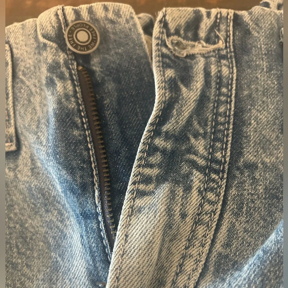 Free People Hazel Pull-On Drop Waist Jeans    Sz S - Picture 8 of 10